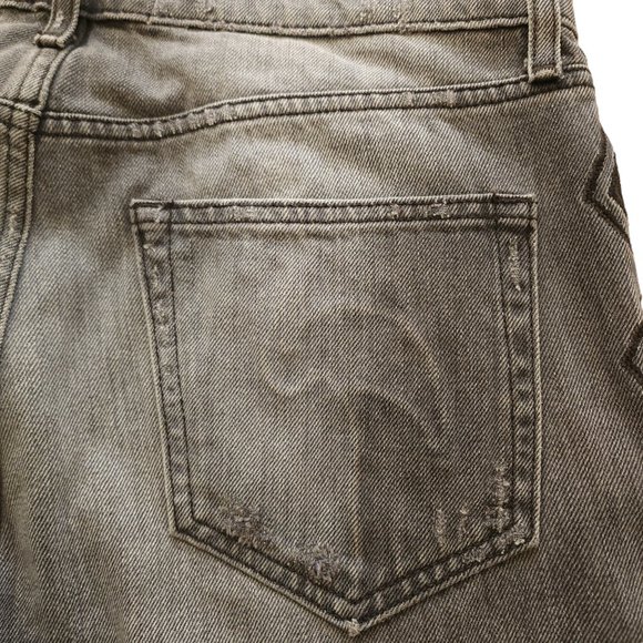 Sandrine Rose grey embroidered distressed jeans - Picture 8 of 10